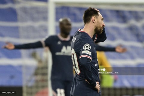 Messi, luego de la eliminación del PSG en la Champions League.