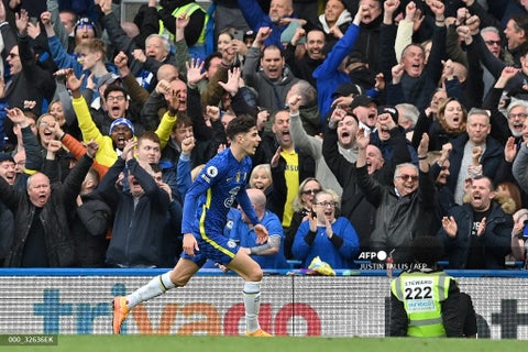 Kai Havertz, celebrando su gol frente a Newcastle.