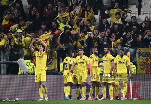 Villarreal en su duelo de vuelta de octavos de Champions ante Juventus.