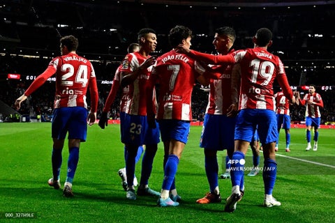 Atlético de Madrid en su último partido de Liga.