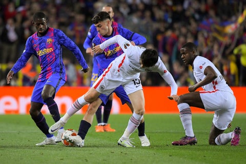 Pedri, Barcelona vs Frankfurt, Europa League