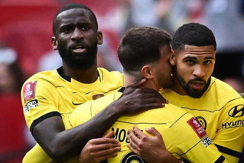 Chelsea celebrando un gol ante Crystal Palace en la FA Cup