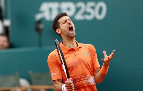 Djokovic en un partido del ATP 250 de Belgrado