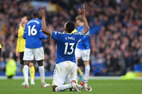 Premier League, Everton vs Chelsea, Yerry Mina
