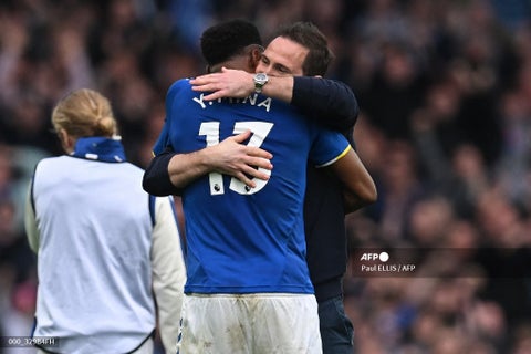 Yerry Mina y Frank Lampard