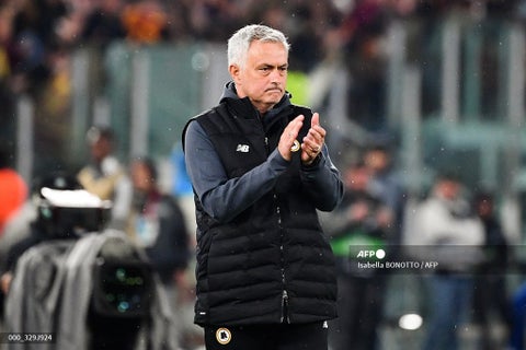 José Mourinho, técnico de la Roma