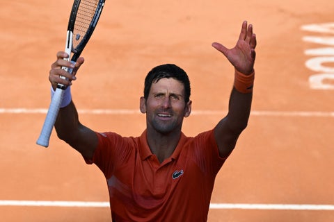 Novak Djokovic celebra el título en el Masters 1000 de Roma 2022