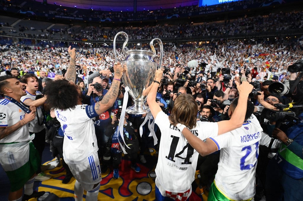 Real Madrid celebra el título de la Champions 2022