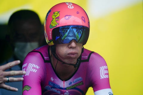 Rigoberto Urán en la penúltima etapa del Tour de Francia 2022