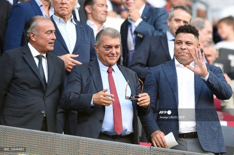Joan Laporta y Ronaldo