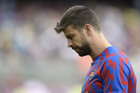 Gerard Piqué en un partido del FC Barcelona en la liga española