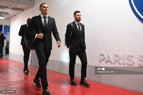 Keylor Navas y Lionel Messi