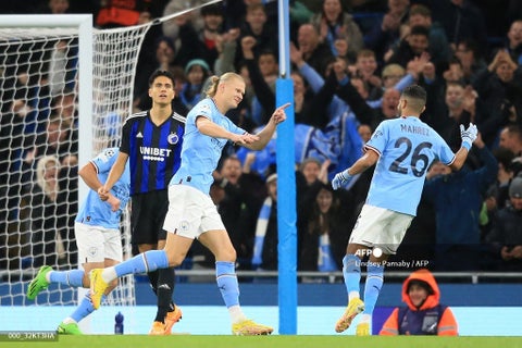 Manchester City vs Copenhague UEFA Champions League 2022