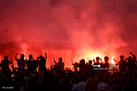 Hinchas del Barcelona