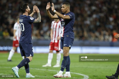 Messi y Mbappé - PSG