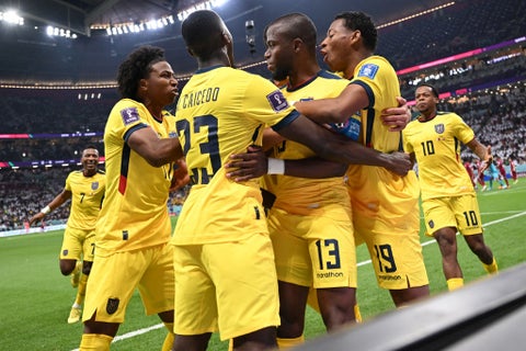 Jugadores de la Selección de Ecuador