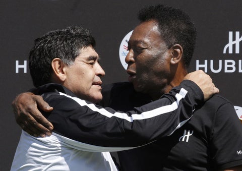 Pelé y Maradona