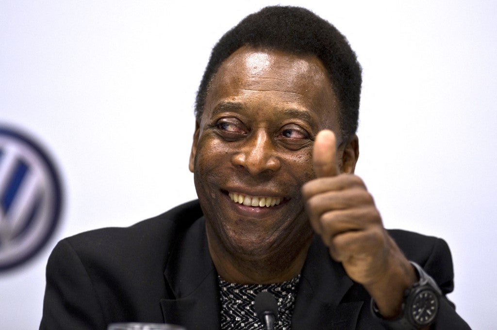 Pelé en un evento de tipo publicitario