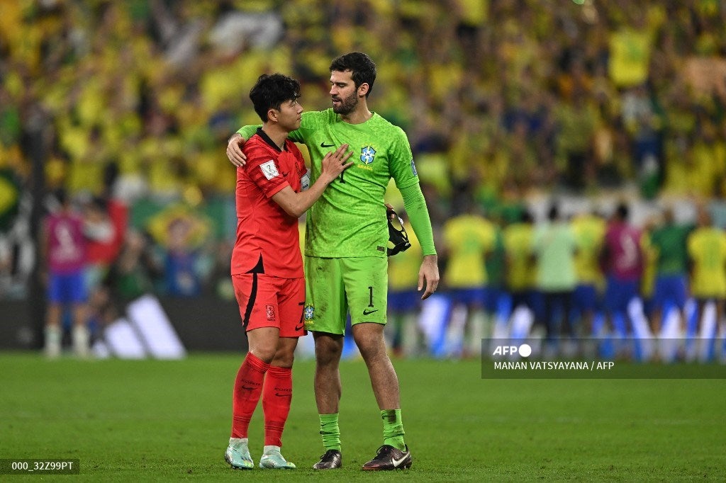 Heung-Min Son y Allison Becker - Mundial Qatar 2022