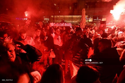 Hinchas de Croacia generaron movimientos sísmicos