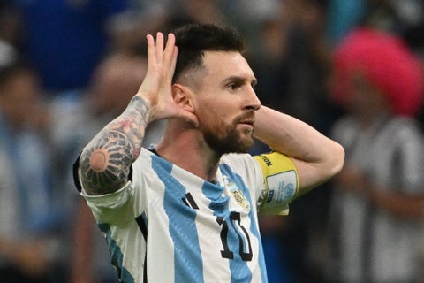 Lionel Messi; Argentina vs Países Bajos - Mundial Qatar 2022