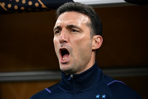 Lionel Scaloni, técnico de Argentina, en la final del Mundial de Qatar 2022