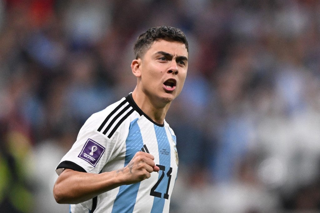 Paulo Dybala con la selección de Argentina