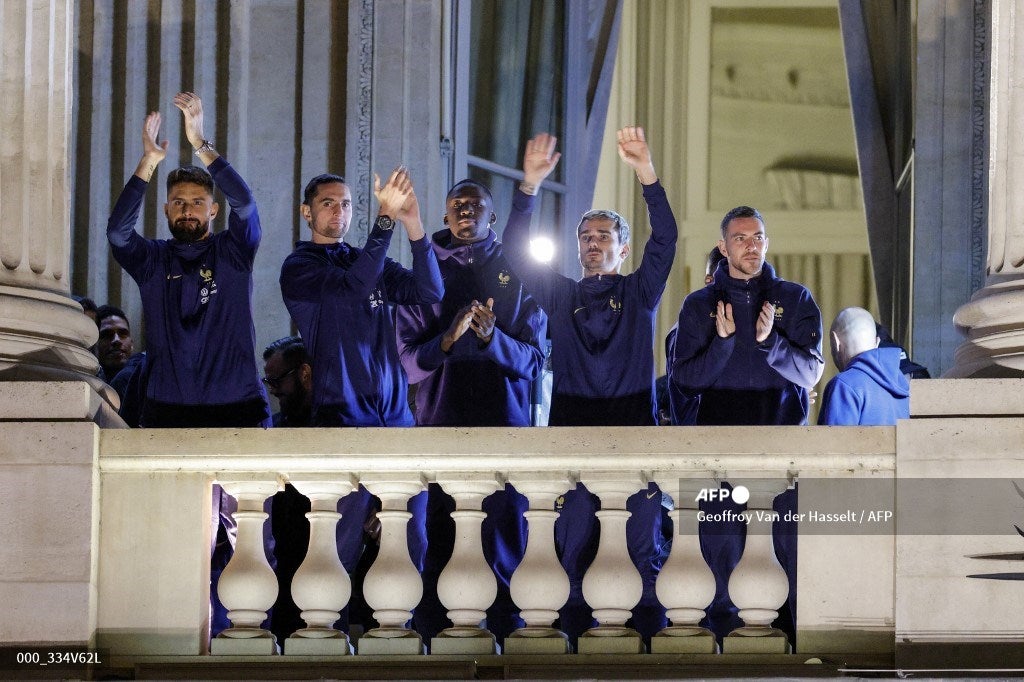 Recibimiento para Francia tras la derrota en la final del Mundial Qatar 2022