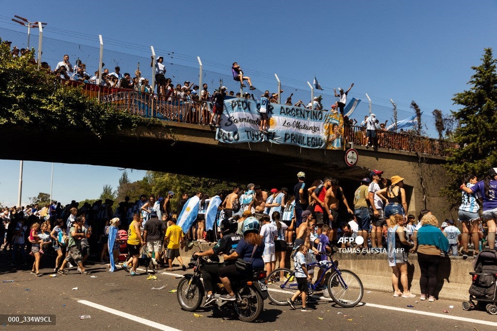 Caravana de la Selección Argentina en Buenos Aires