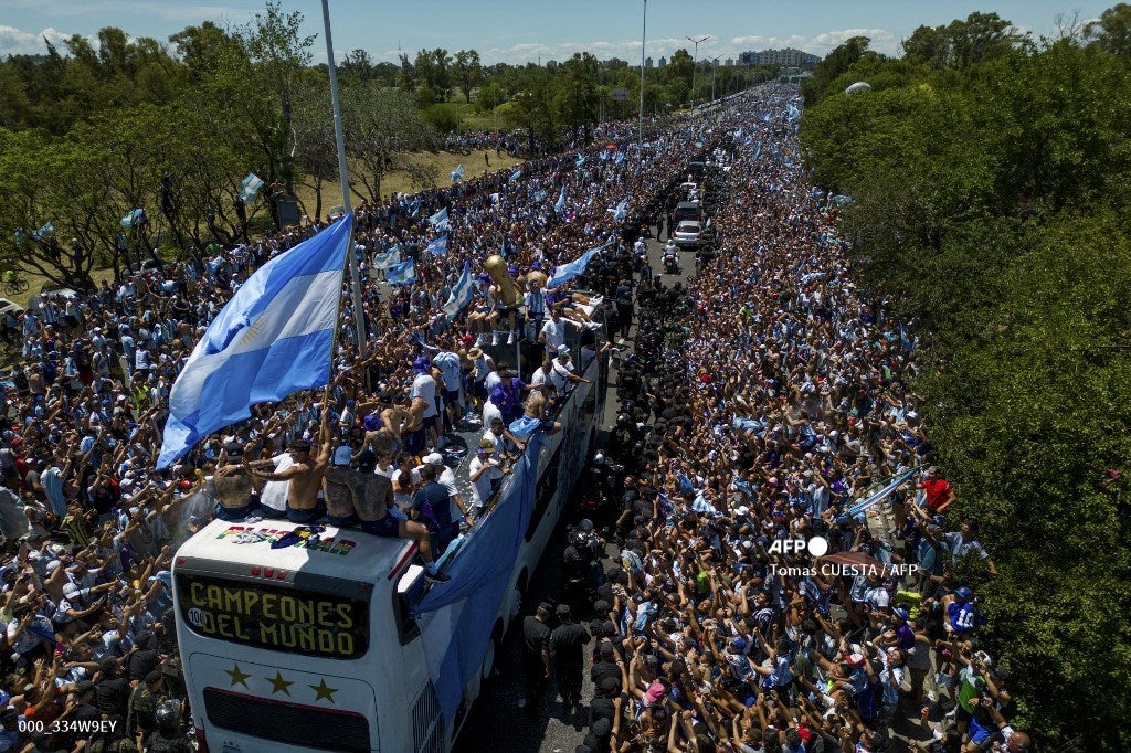 Caravana de la Selección Argentina en Buenos Aires