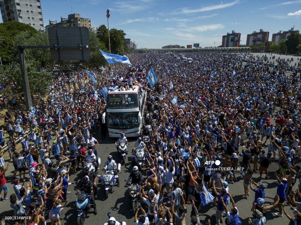 Caravana de la Selección Argentina en Buenos Aires
