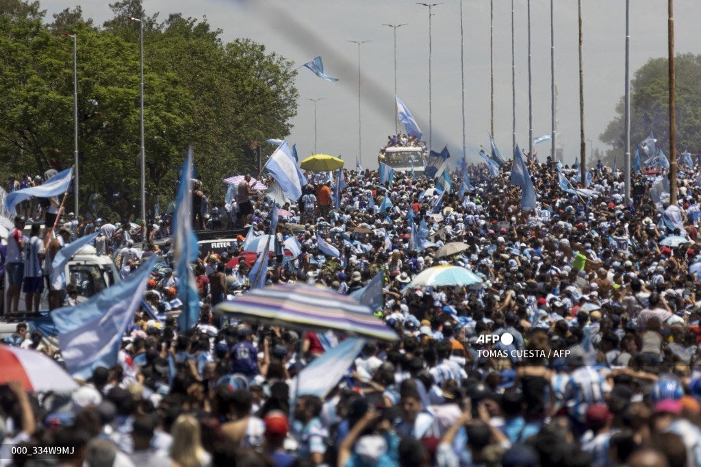 Caravana de la Selección Argentina en Buenos Aires