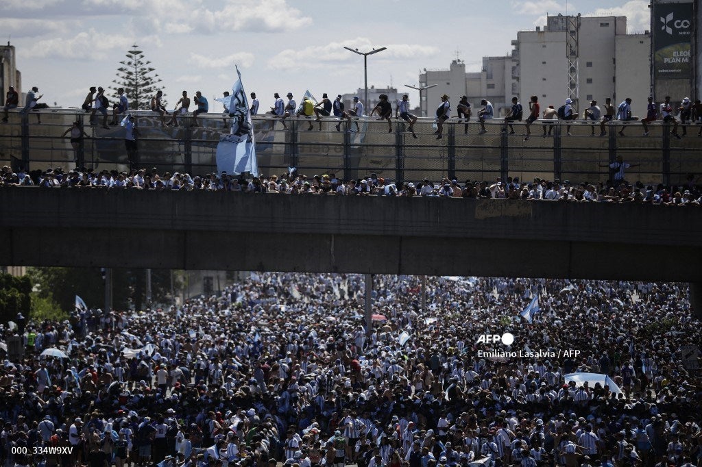 Caravana de la Selección Argentina en Buenos Aires