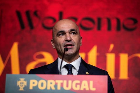 Roberto Martínez en su presentación como nuevo técnico de Portugal