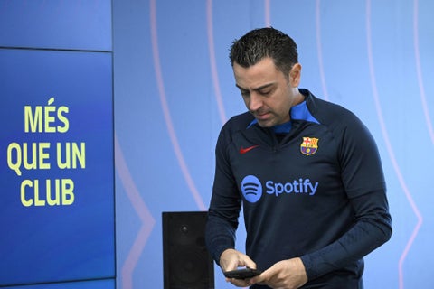 Xavi Hernández, entrenador del Barcelona