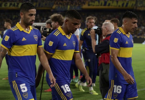 Boca Juniors en un partido del fútbol argentino en 2023