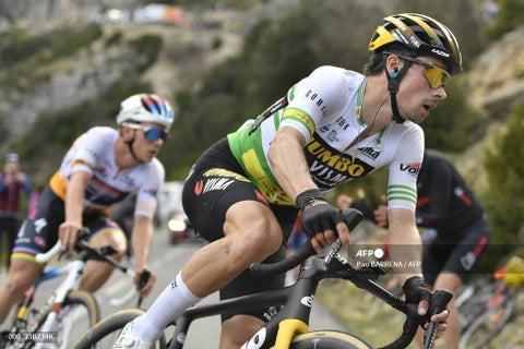 Primoz Roglic y Remco Evenepoel en la Vuelta a Cataluña
