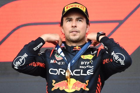 Sergio Pérez tras ganar en Azerbaiyán, Fórmula 1 2023