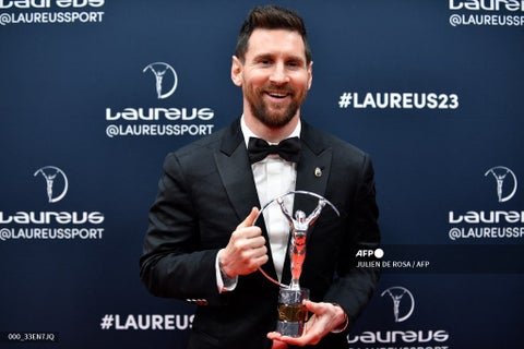 Messi con su segundo Premio Laureus