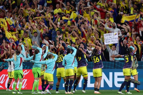 Hinchas colombianos en el Mundial Femenino 2023
