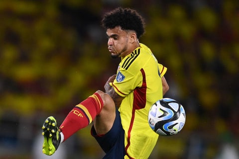 Luis Díaz con la selección Colombia