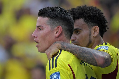 James Rodríguez con la selección Colombia