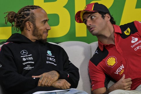 Lewis Hamilton y Carlos Sainz