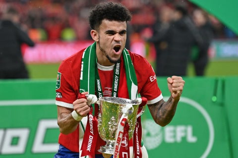 Luis Díaz con Liverpool