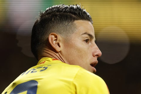 James Rodríguez con la selección Colombia