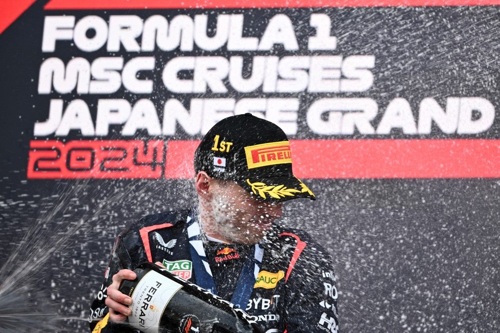 Max Verstappen en el GP de Japon