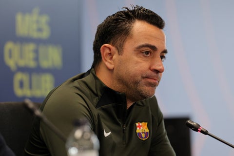 Xavi Hernández, técnico de Barcelona