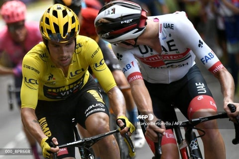 Roglic y Pogacar, en el Tour de Francia