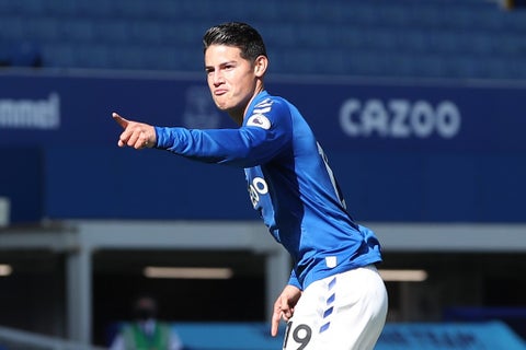 James Rodríguez, Everton vs West Bromwich