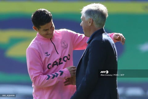 James y Ancelotti 2020